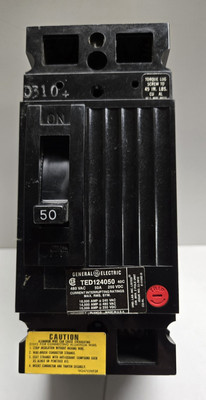 GE TED124050 50A 2 POLE MOLDED CASE CIRCUIT BREAKER NEW IN THE BOX