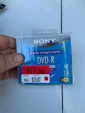 Sony Handycam DVD-R 2.8 GB Double Sided 60 Min 3 Pack NIB NOS 646