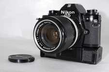 Nikon EM Black 35mm Film SLR Camera Zoom NIKKOR Auto 43-86mm F/3.5 From JAPAN