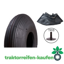 4,80/4,00-8 Set Reifen + Schlauch Schubkarre, Rasenmäher, Anhänger, Rasentraktor