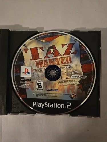 Taz: Wanted (Sony PlayStation 2, 2002) Disc Only Tested And Working
