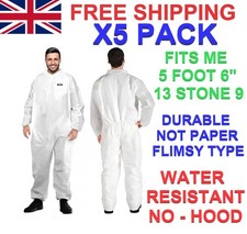 Disposable Coverall Suit Protective Overall PPE Painting Decorating Dust Hazmat