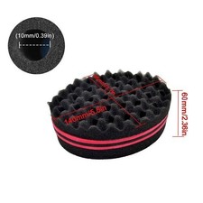 Barber Hair Sponge Brush For Dreads Afro Locs Twist Curl Coil Magic Hot Tool