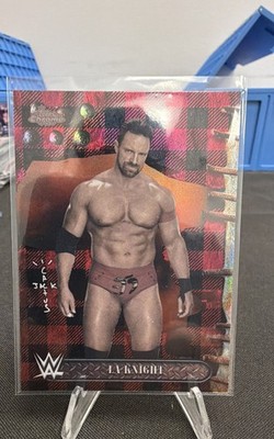 2025 Topps Chrome WWE X Cactus Jack - LA Knight #12 Red & Black Refractor