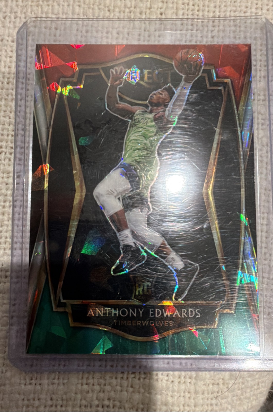 2020-21 Panini Select - Premier Level Anthony Edwards #169 Tri-Color Prizm (RC)