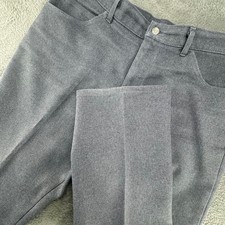 Lee Prest Trousers Mens 38x30 Gray Excellent Vintage Polyester Made in USA