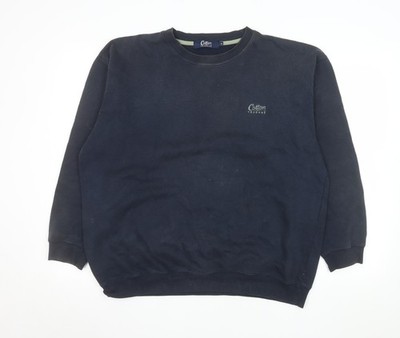 Cotton Traders Herren Pullover Sweatshirt blau Rundhals Gr. M