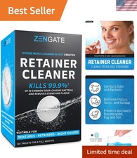 Retainer Cleaner Tablets, 120 Count for Dentures & Aligners