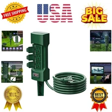 Outdoor Power Stake, Kasonic 6-Outlet 9 ft Extension Cord Power Strip, Double...