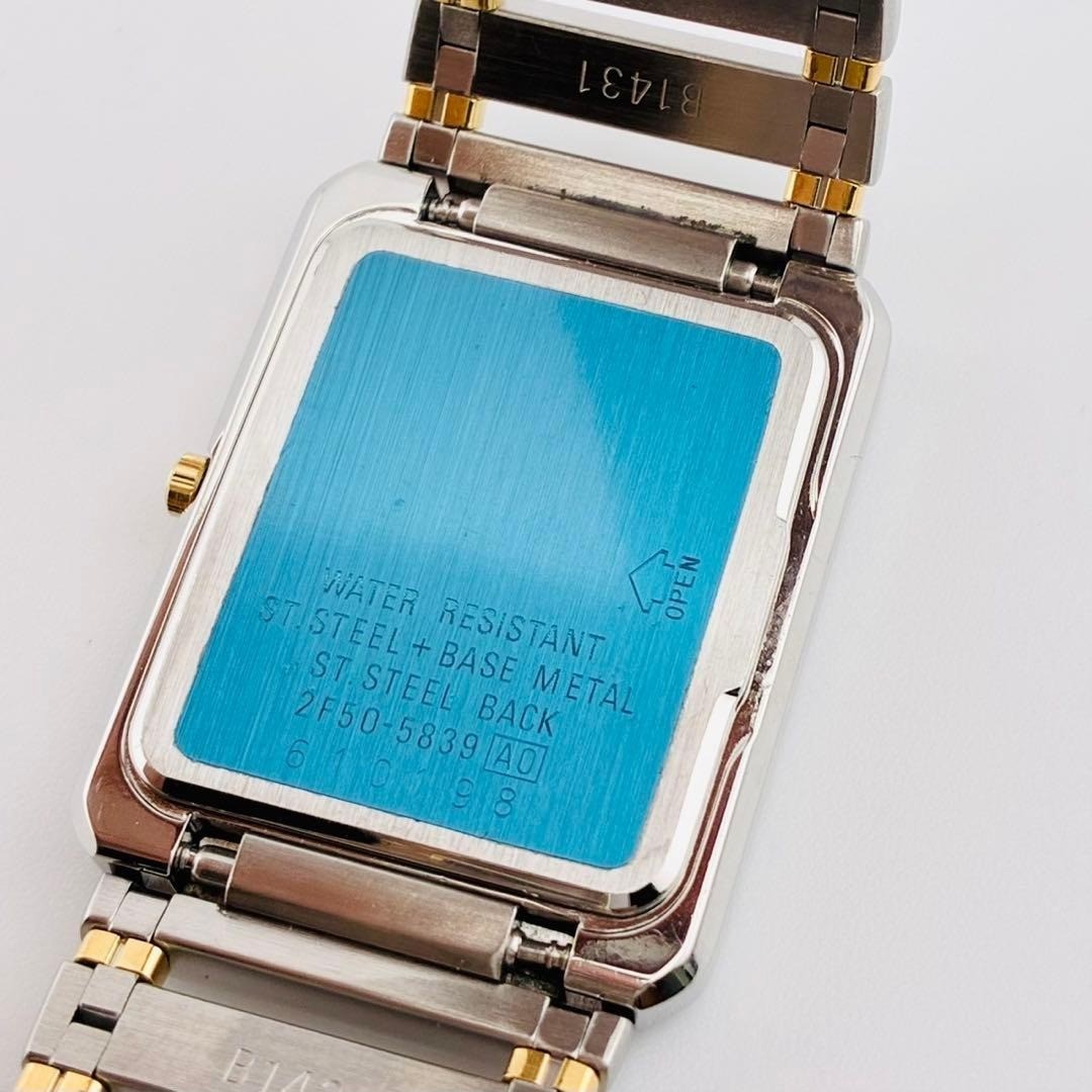 SEIKO LASSALE Rectangular Quartz Watch 2F50-5839 … - image 2