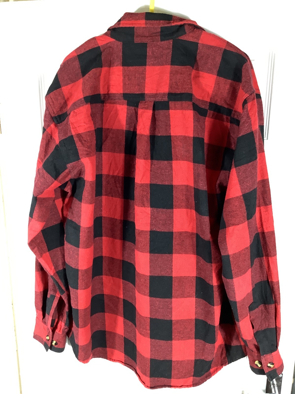 Hickory Shirt Co. Buffalo Plaid Flannel Men Large Thick Red Chore Logger 330 image 7