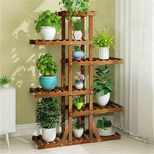 Blumentreppe Blumenständer Holz Pflanzentreppe in/outdoor Topfpflanzenständer