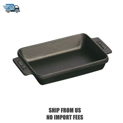Staub Cast Iron5.5-x 4.25 inch, Rectangular, Mini Baker, Black Matte