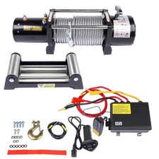 12V Elektrische Seilwinde 13500lbs (6123kg) 6,6HP Offroad-Winde Stahlseil