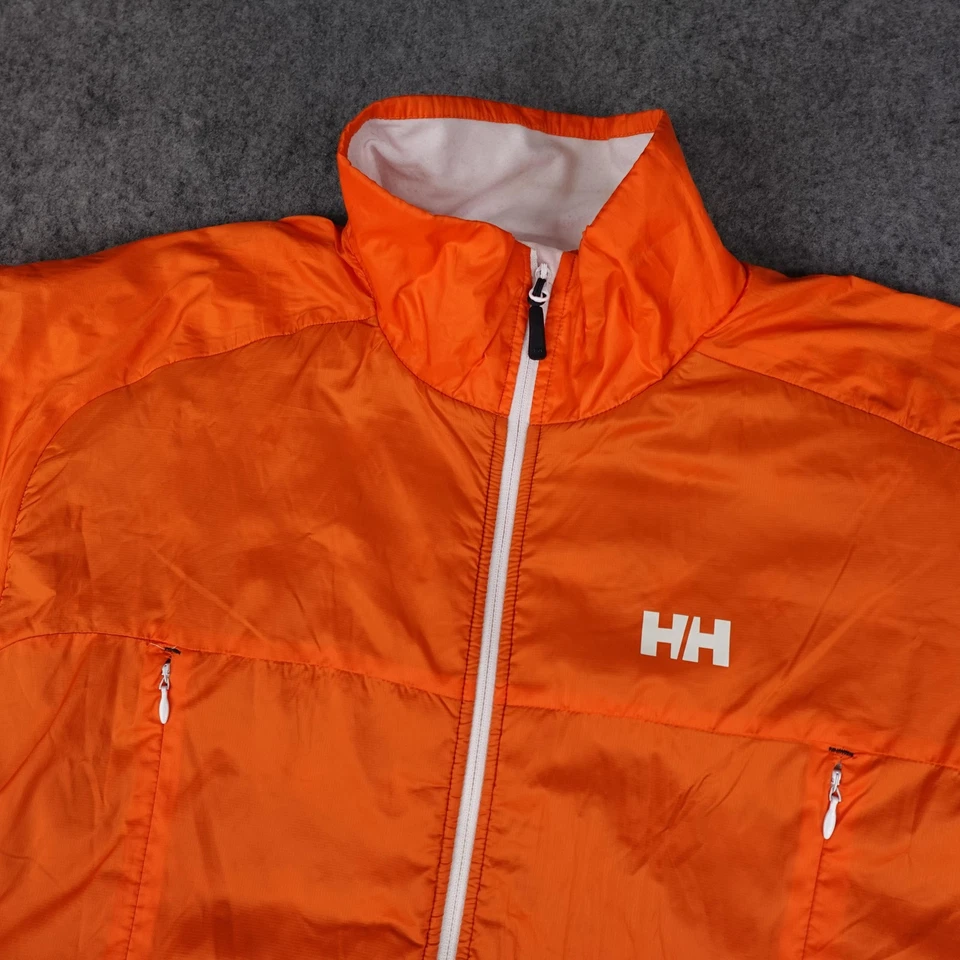 Chaqueta Helly Hansen Para Hombre XL Naranja H2 Flujo Polartec Cremallera Completa Oslo Abrigo Aislante Foto 3 de 4
