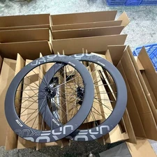 IKUOS Road 700c Carbon Wheelset 50/55/65mm Aero Clincher Wheels Disc Brake