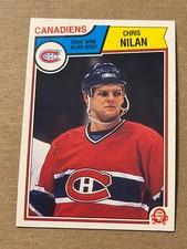 1983-84 O-PEE-CHEE FRENCH - CHRIS NILAN CANADIENS #194