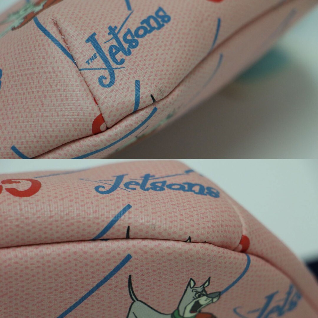 GUCCI The Jetsons Bag Children's Waist Pouch Leather Pink Blue Used thumbnail 9