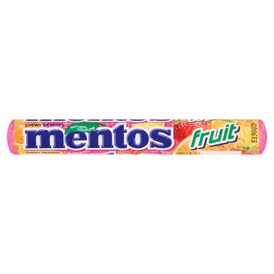 87108026 Mentos Fruit Cukierki do żucia o smaku owocowym 38 g VAN MELLE