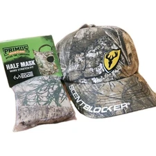 ScentBlocker Ripstop Hunting Cap with Primos Half Facemask Turkey Deer Hunting