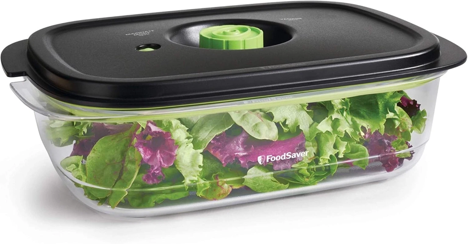 Vacuum Containers, 10 Cup, Bpa-Free, Dishwasher Safe, Clear