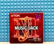 MD    TDK MUSIC JACK RED 74  VS. II  BLANK MINI DISC  1  SEALED 