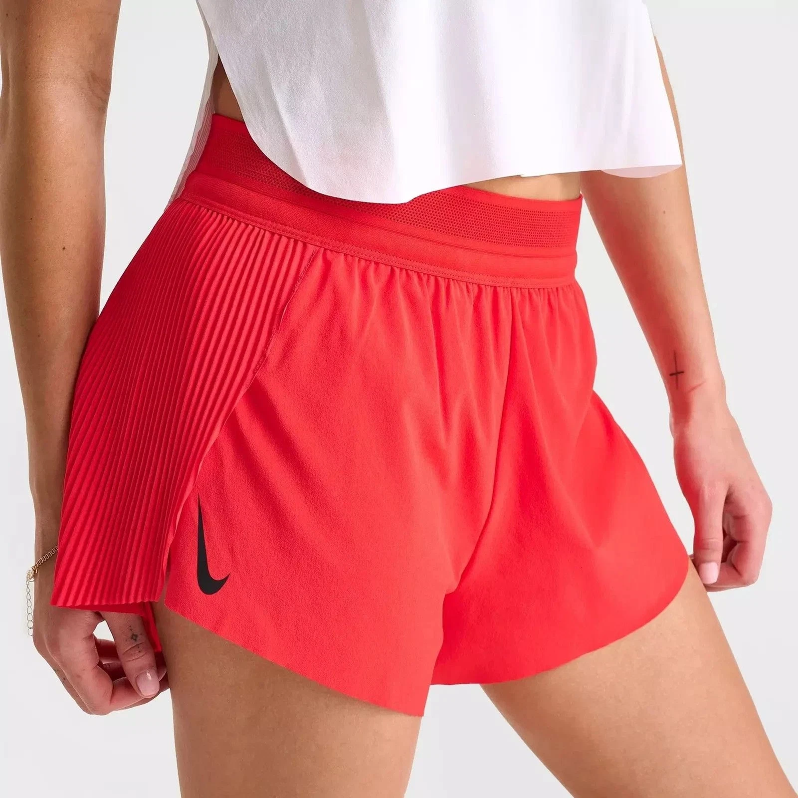 Nike AeroSwift Dri-FIT ADV 3" Running racing Shorts Red FN2328-696 Women's XXL