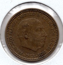 1953 Spain 1 Pesetas (1984)