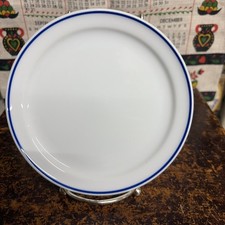 American Airlines 6&rdquo; Plates, Blue Band, Marked 73-PL-79 Japan