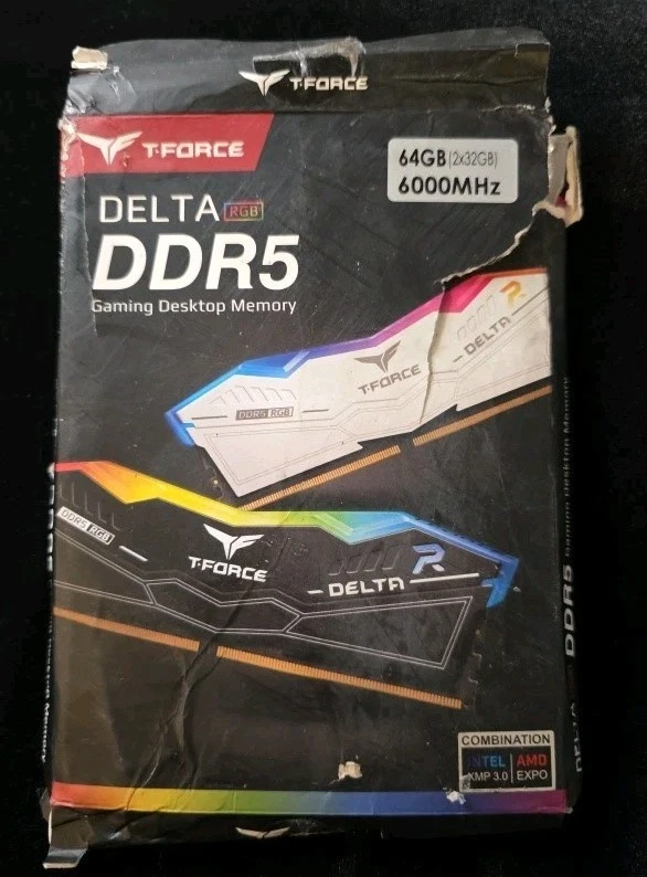 TEAMGROUP T-Force Delta RGB DDR5 Ram 64GB (2x32GB) 6000MHz CL38 Intel XMP 3.0... - Image 4 of 4