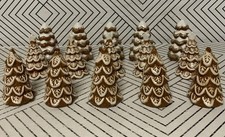    Bullseye Playground Small Ceramic Gingerbread Trees  LOT OF 15   