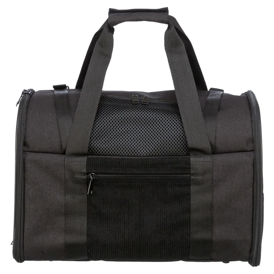 Trixie Rucksack Connor Nylon Tragetasche für Hunde 42x29x21cm schwarz/grau - Bild 4 von 4