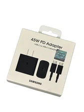 NEW Samsung Galaxy 45 Watts USB-C Super Fast Charging Wall Charger + Cable
