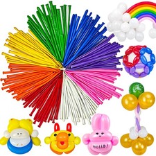 260 Balloons Pack of 100 Long Balloon Animal Twisting Balloons for for Animal...