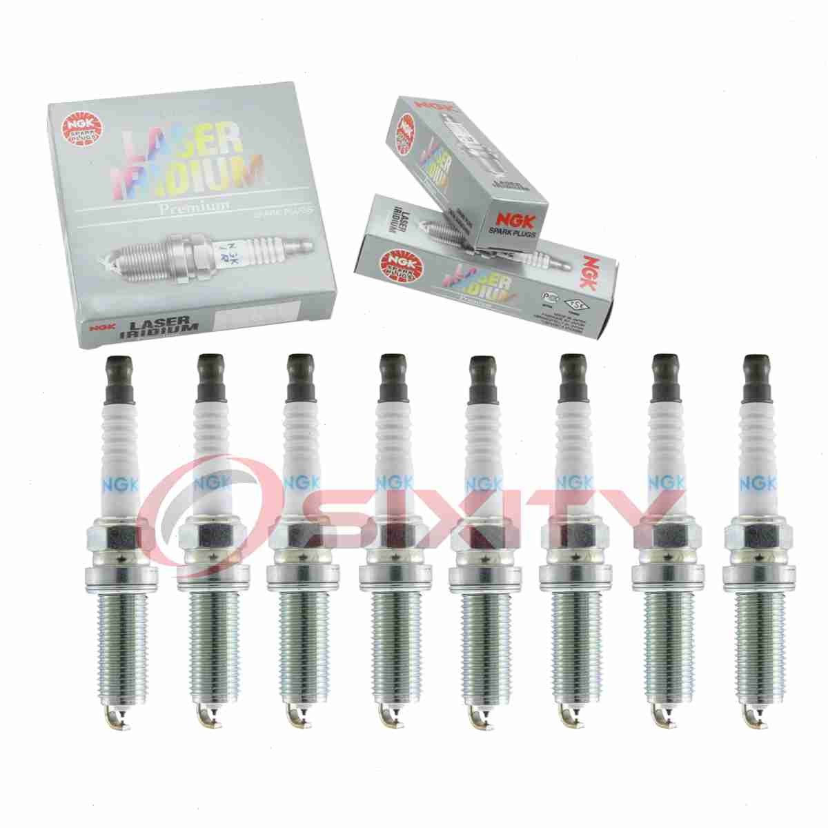 8 pc NGK 90288 DILKAR7M8 Laser Iridium Spark Plugs for PY8V-18-110 Ignition oc