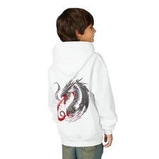 Red Breath Dragon hoodie Youth Hooded Sweatshirt