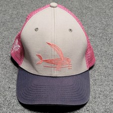 Patagonia Cap Hat Youth Girls Kids One Pink Flying Fish Fork Trucker Snapback