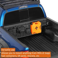 Front Bed Molle Panel Storage Fit Toyota Tacoma 2005-2023 Maximize Cargo Space