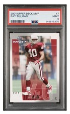 2001 Upper Deck MVP - Pat Tillman #7 PSA 9 Mint Rookie Card  Hero. rookie card picture