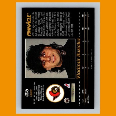 Vladimir Ruzicka #406 1993-94 Pinnacle Ottawa Senators Hockey Card
