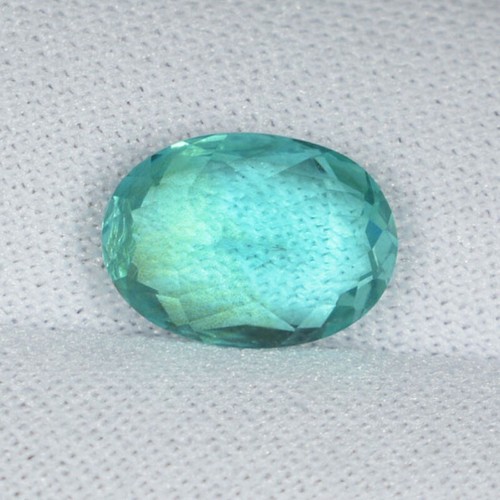 2,59 ct TOP BRILLANTE RARO VERDE AZUL APATITA NATURAL OVALADO Ver Vdo 2s - Imagen 2 de 2