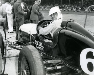 Walt Ader at Indianapolis Motor Speedway for the Indianapolis 500 Old Photo