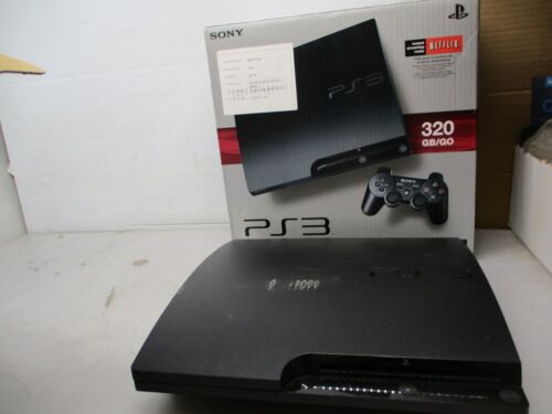 Sony PlayStation 3 Slim 320GB Console - Charcoal Black for sale 