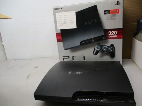 PlayStation 3 PS3 Console System 320GB Charcoal Black game Sony CECH-3001B - Picture 1 of 10