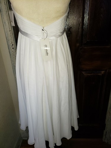 DB Studios Davids Bridal Sweetheart White Wedding Dress Sz 8 NIB Formal - Picture 4 of 7
