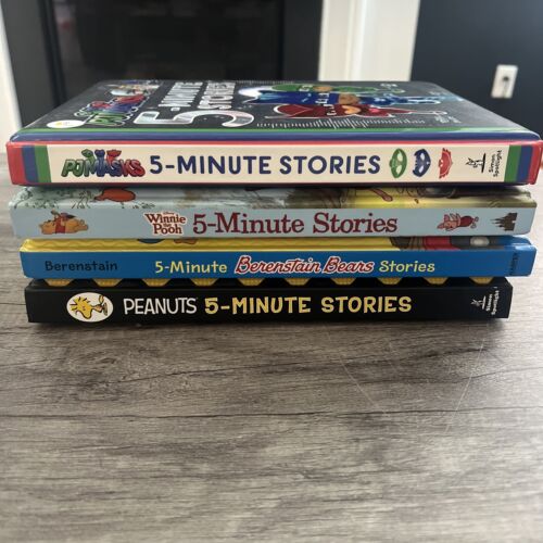 Lot Kids 5-Min Stories Peanuts Berenstain Winnie The Pooh PJ Masks Bedtime Books - Picture 1 of 12