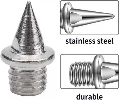 Nanaborn Track Spikes 1/4inch for Men Shoes Stainless Steel Replacement 48 Pcs - Picture 6 of 7