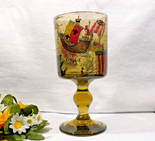 Pokalglas - mit zahlreichen Schiffen - Wikinger - Kogge - Segel