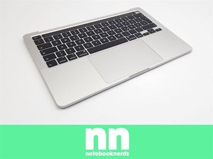 Macbook Pro 13" A2251 2020 Topcase QWERTZ Akku Tastatur Silber