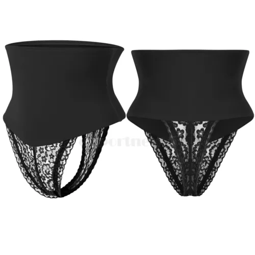 Women Tummy Control Body Shaper Trainer High-Waist Thong Panty Boned Shapewear - Picture 11 of 21